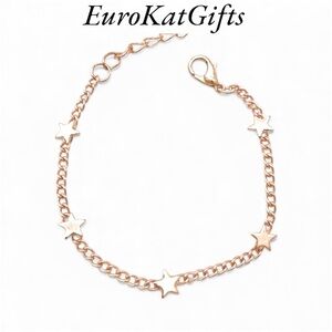 Gold Star curb chain Bracelet